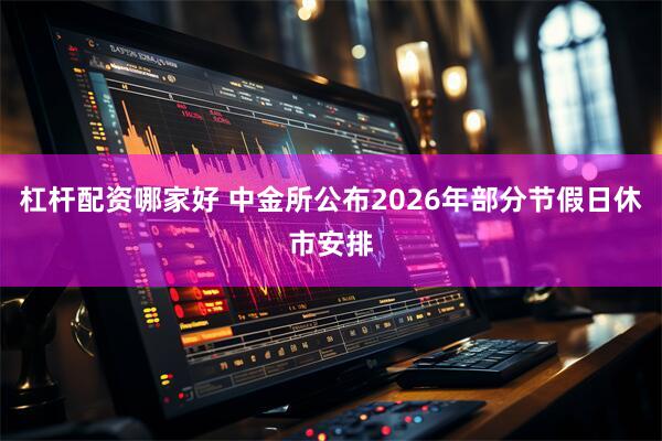 杠杆配资哪家好 中金所公布2026年部分节假日休市安排